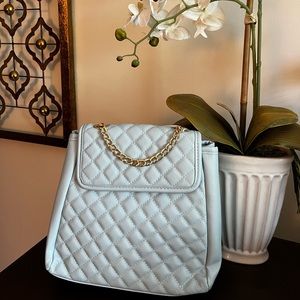 Powder blue backpack